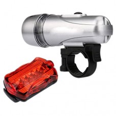 Besde Bicycle Light LED Waterproof Lamp Bicycle Bike Front Head Light + Rear Flashlight Safety - B073RZ2FW4